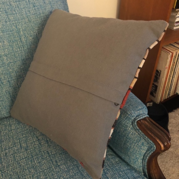 Vintage Wool Kilim Rug Pillow Boho - Picture 2 of 2